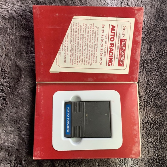 Intellivision - Auto Racing - game cartridge, Instructions. “Missing Overlays” - Picture 2 of 3